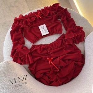 ست کراپ و دامن کد 82245