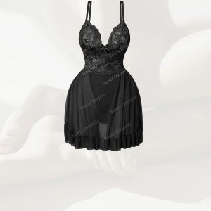 پیراهن حریر دانتل کد 81228